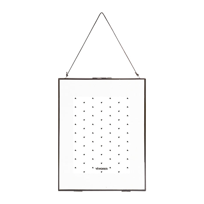 vtwonen Fotolijst Zwart/Metaal Incl. Slot en Leren Koord - 30 x 40 cm