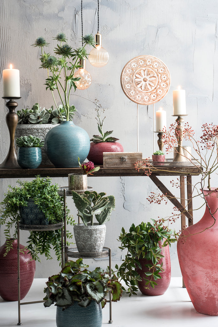 Mica Decorations Gabriel Vaas H60 x Ø24 cm Bordeaux