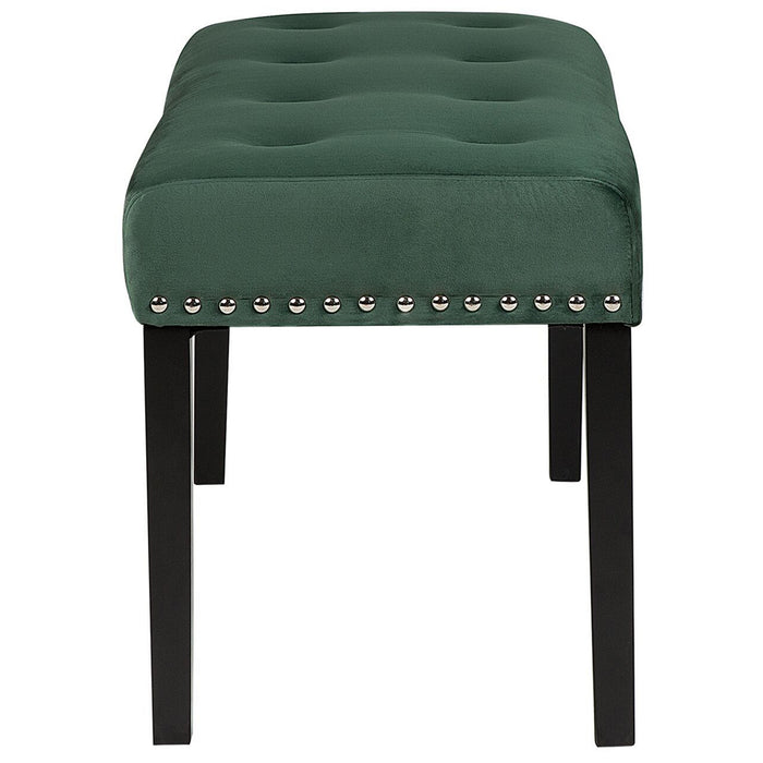 Beliani - YORKTON - Hocker - Groen - Fluweel