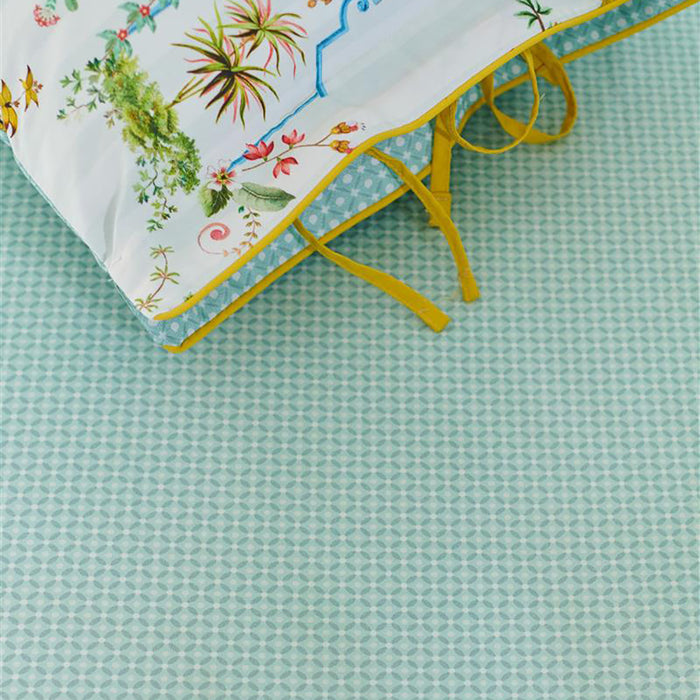 Pip Studio Cross Stitch Hoeslaken 90 x 200 cm - Lichtblauw