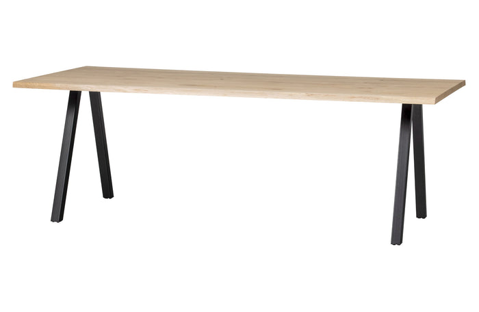 WOOOD Tablo Boomstam Tafel met 2-standen Poot - Eiken - 75x199x90