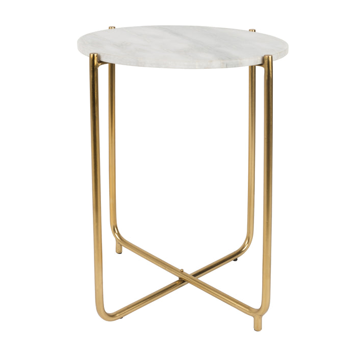 by fonQ basic Chique Bijzettafel Ø 44,5 cm - Wit