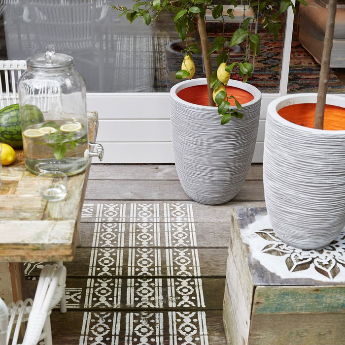 Capi Europe Nature Rib Vaas Elegant Laag 58 cm