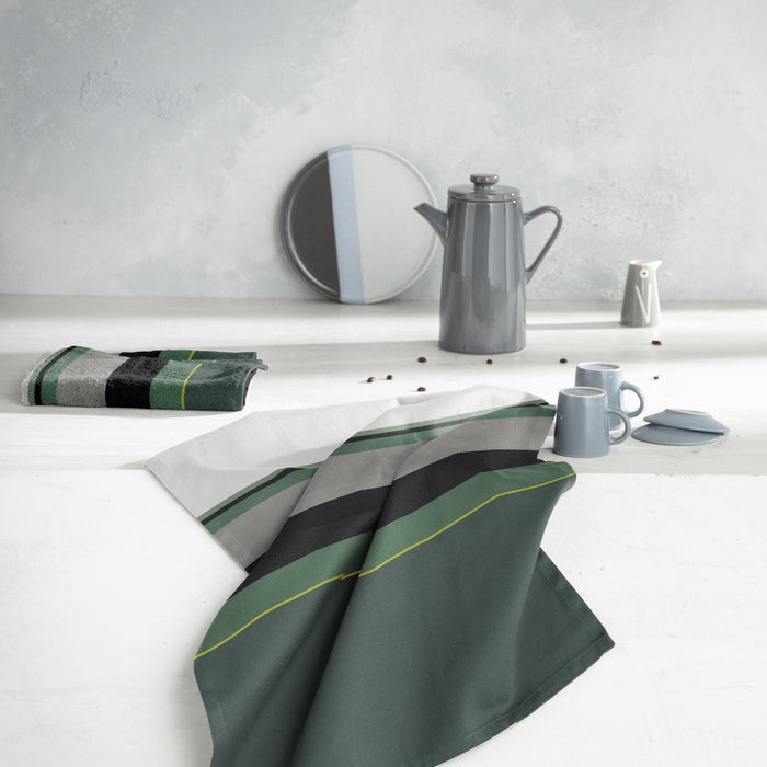 DDDDD keukendoek Rico - 50x55cm - Groen - 6 stuks