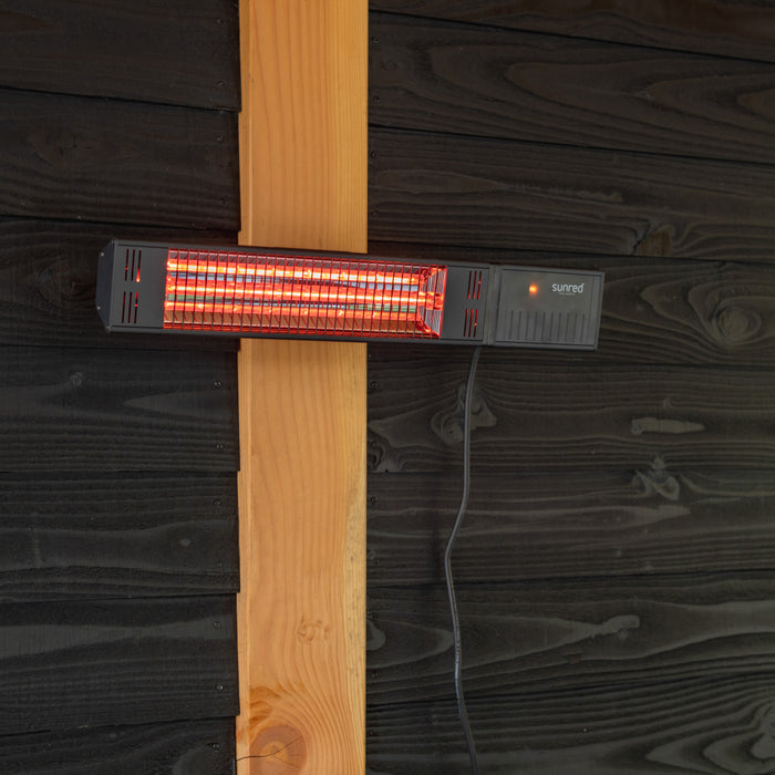SunRed Ultra Fortuna Wall 1500 Black Terrasheater