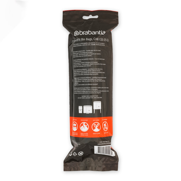 Brabantia Type J PerfectFit Jaarverpakking Afvalzak 20-25 Liter - 120 Stuks