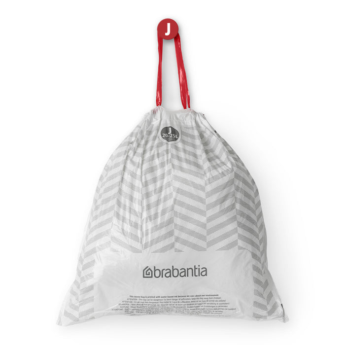 Brabantia Type J PerfectFit Jaarverpakking Afvalzak 20-25 Liter - 120 Stuks