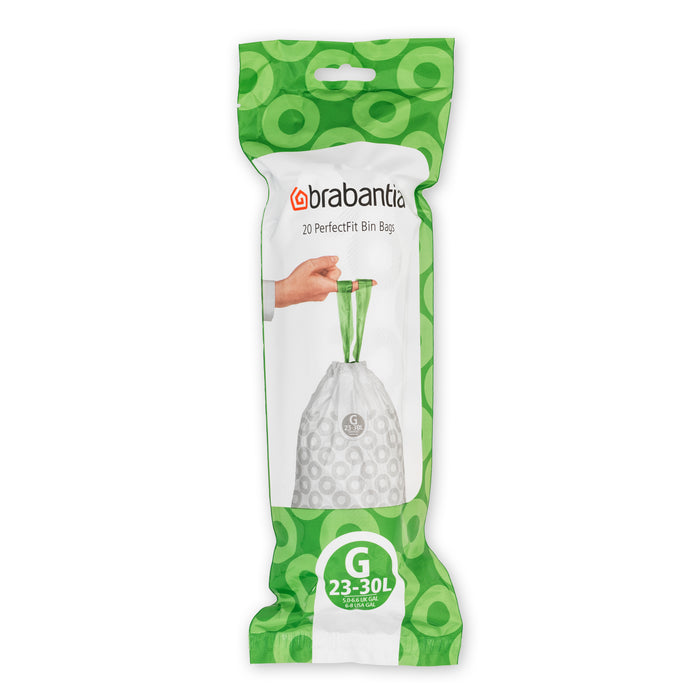 Brabantia Type G PerfectFit Jaarverpakking Afvalzak 23-30 Liter - 120 Stuks