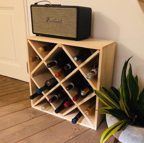 Zeller Vierkant Wijnrek 20 Flessen