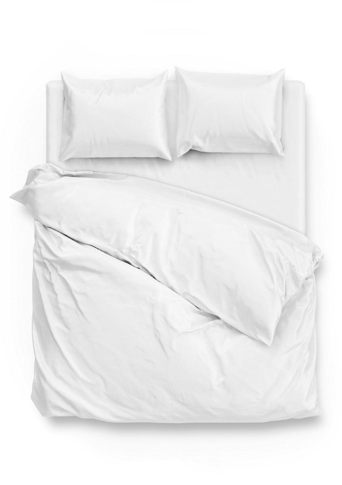 Zo Home Satinado Dekbedovertrekset Uni Katoen Satijn - white