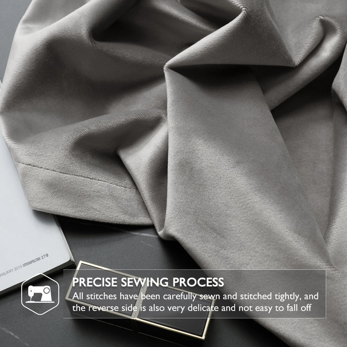 LW Collection Kant en klaar gordijnen grijs 140x240cm