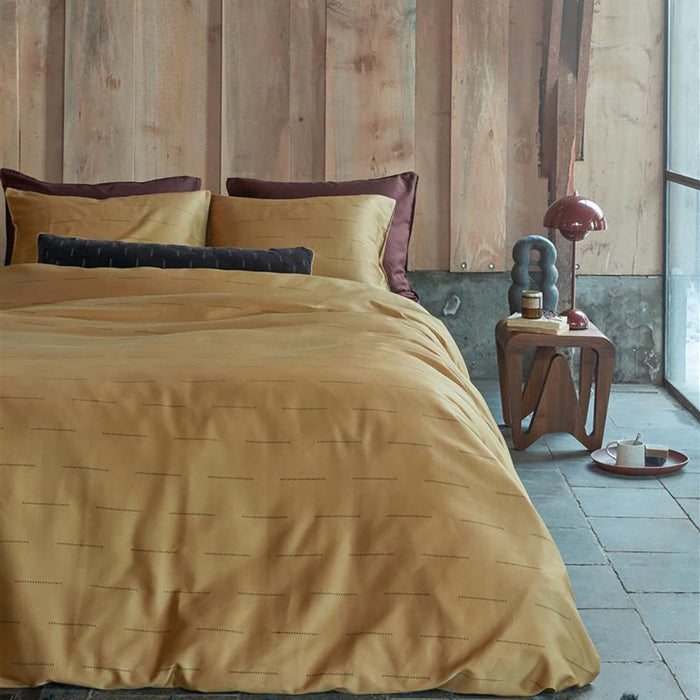 vtwonen Blurred Lines Dekbedovertrek - 200x200|220 - Geel