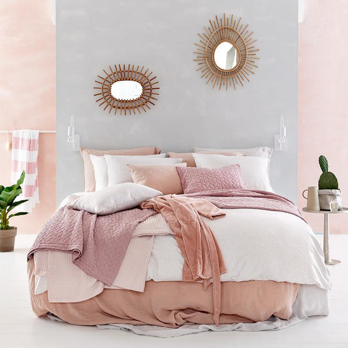 Dekbedovertrek Purity Sepia Pink | 140 x 200|220 cm | Roze