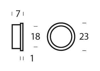Intersteel 10 Nylon ringen 20mm-18 mm wit