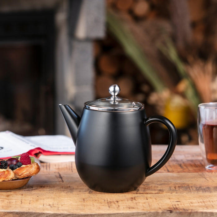 Bredemeijer Duet Eva Theepot 1,1 L - Zwart