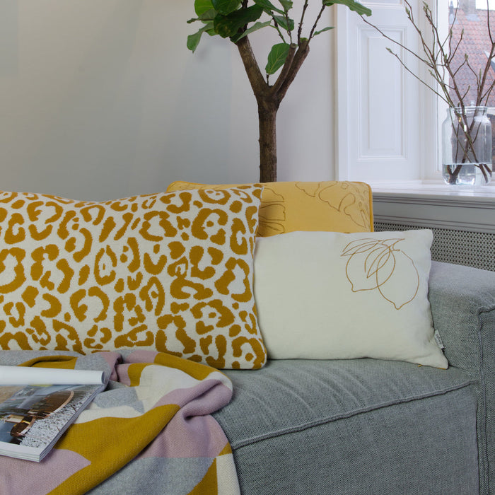 Home Delight Kussen Citroen mosterd