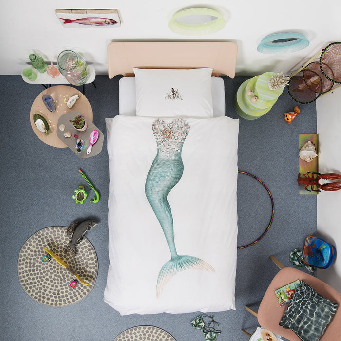 SNURK Mermaid Dekbedovertrek 140 x 220 cm