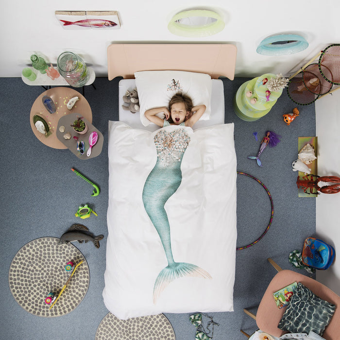 SNURK Mermaid Dekbedovertrek 140 x 220 cm