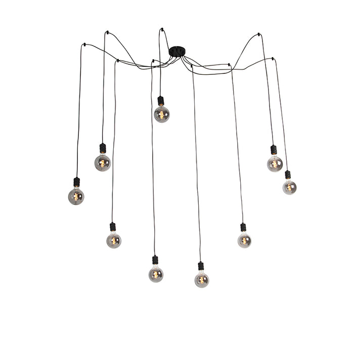 QAZQA LED Hanglamp cavalux - Zwart - Modern - D 55cm