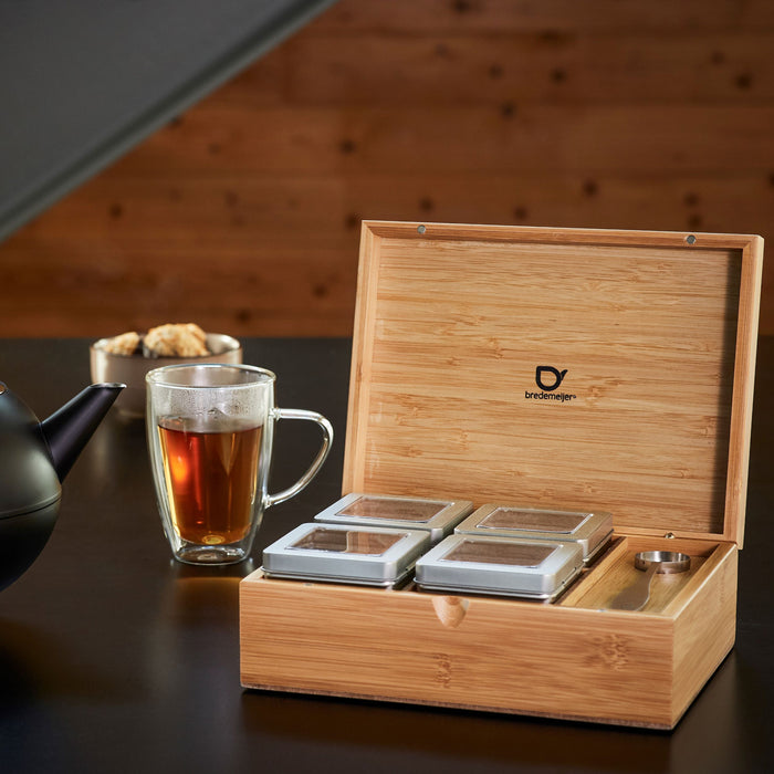 Bredemeijer Theedoos met Blikjes + Lepel