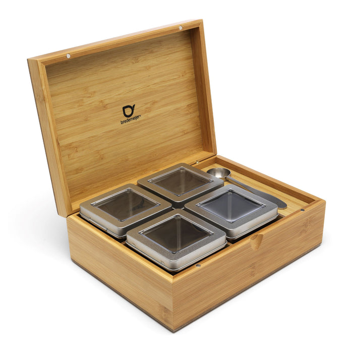 Bredemeijer Theedoos met Blikjes + Lepel