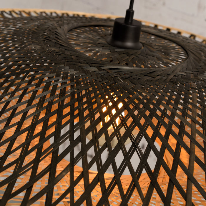 GOOD&MOJO Kalimantan Hanglamp Plat - Ø87cm - Naturel