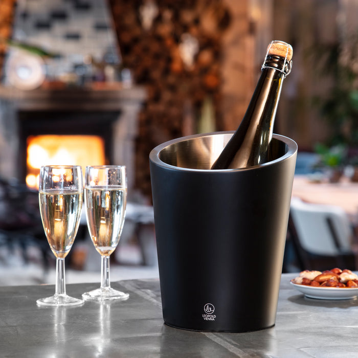 Leopold Vienna Bar Collection Champagnekoeler - Mat Zwart