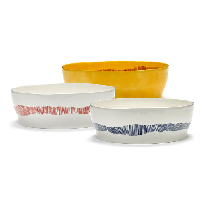 Serax Ottolenghi Feast Saladekom Ø 28,5 cm - Rood Swirl