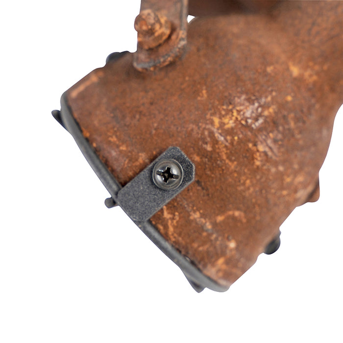 QAZQA Industriële spot roestbruin draai- en kantelbaar - Sorra