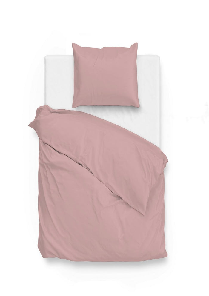 Zo Home Dekbedovertrek Katoen Satijn Satinado Uni - shady pink