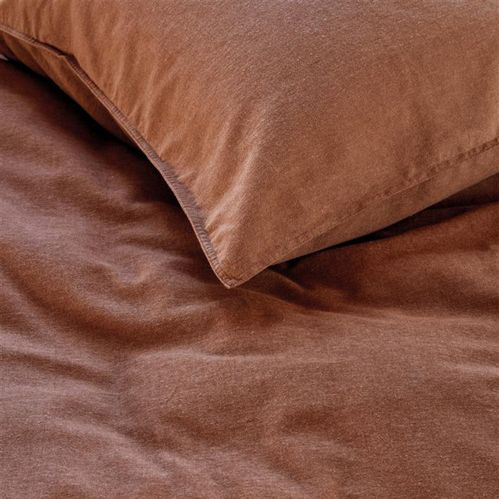 vtwonen Flanel Dekbedovertrek 240 x 220 cm - Terra