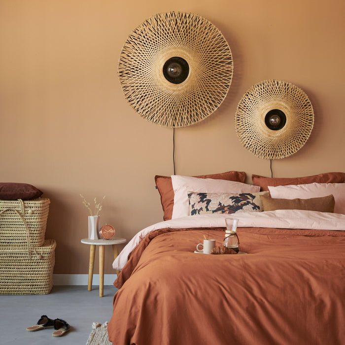 GOOD&MOJO Kalimantan Wandlamp Rond - Ø60cm - Naturel