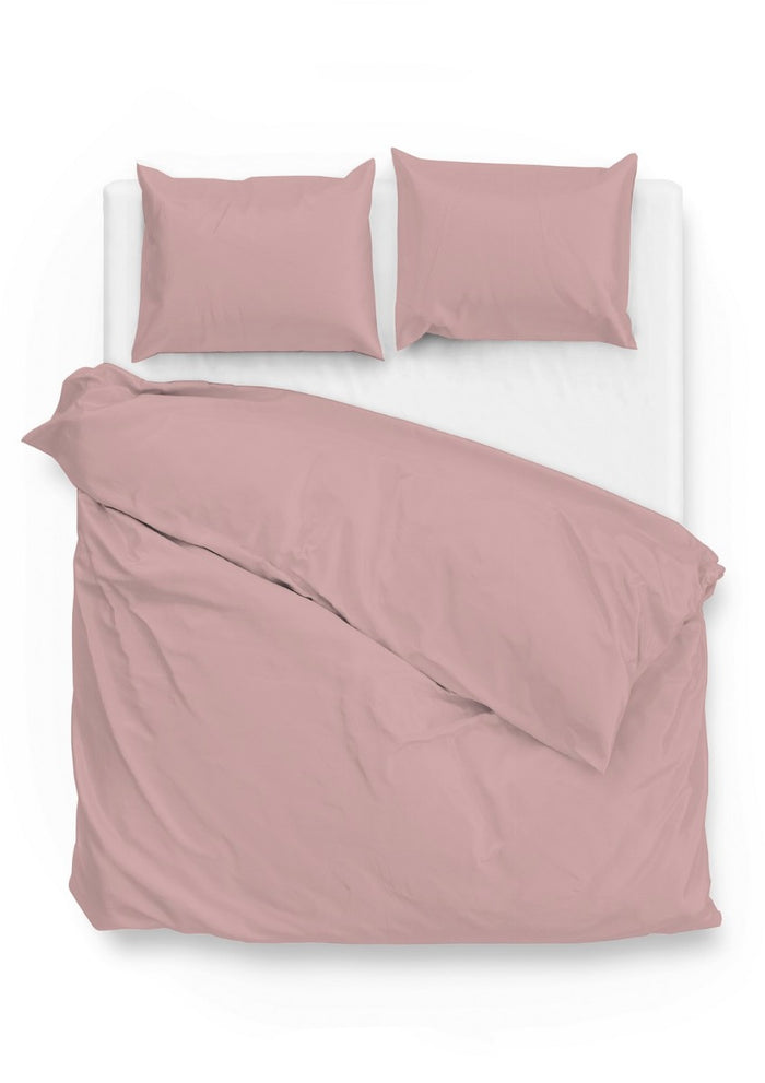 Zo Home Dekbedovertrek Katoen Satijn Satinado Uni - shady pink