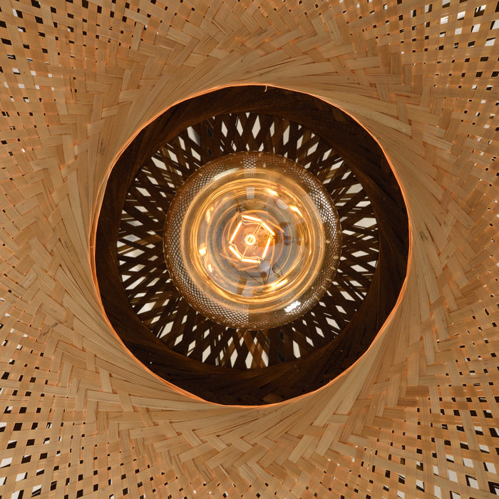 GOOD&MOJO Kalimantan Wandlamp Rond - Ø87cm - Naturel