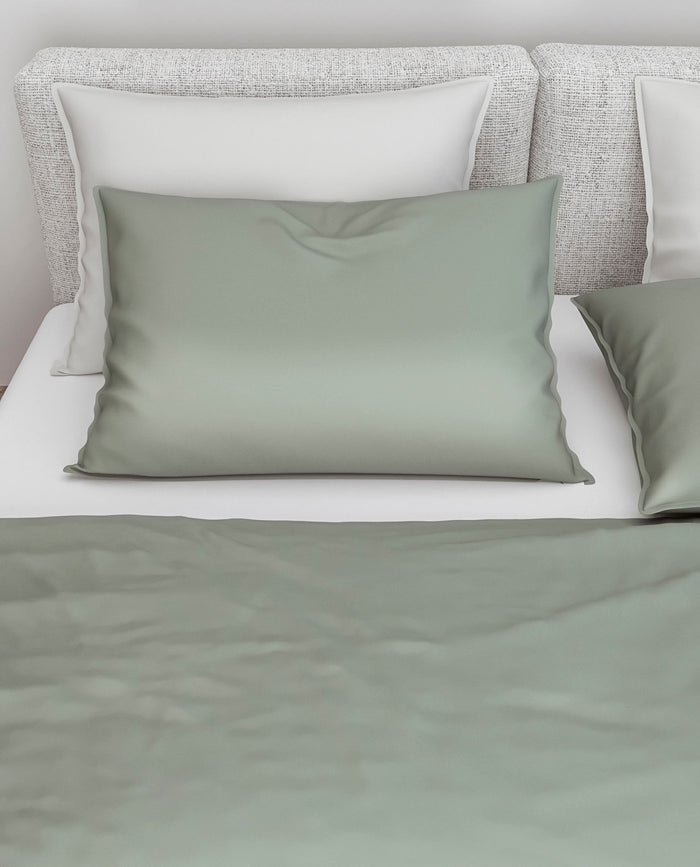 Zo Home Dekbedovertrek Katoen Satijn Satinado Uni - iron grey