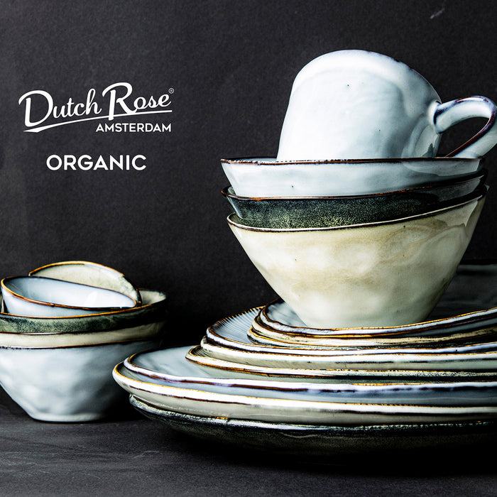 Dutch Rose Amsterdam Organic Kommen Ø 14 cm - Blauw - 4 st.