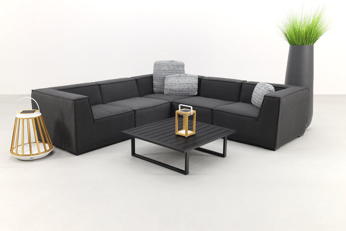 VDG Liberty|Cuba Sunbrella loungeset - Sooty - 6-delig