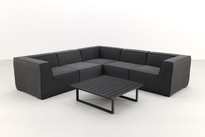 VDG Liberty|Cuba Sunbrella loungeset - Sooty - 6-delig