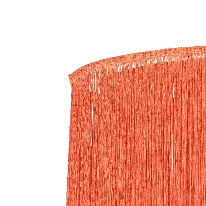 QAZQA Oosterse plafondlamp goud roze kap met franjes - Franxa