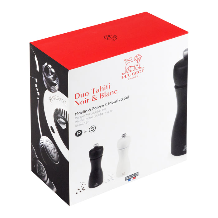 Peugeot Tahiti Duo Geschenkset 15 cm - Zwart / wit
