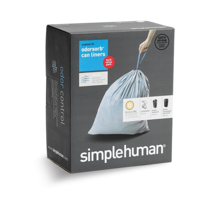 Simplehuman Code Q Afvalzakken 50-65 Liter - 20 zakken