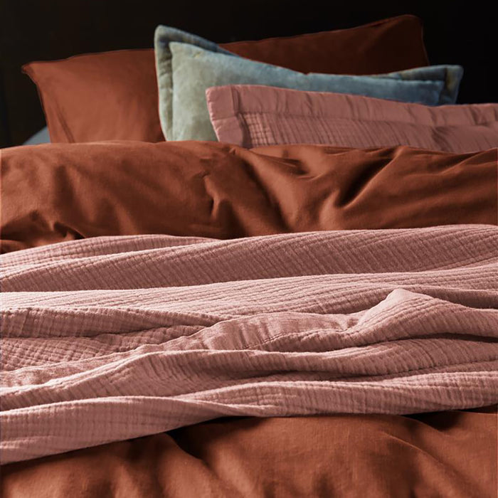 vtwonen Natural Stone Dekbedovertrek 140 x 200/220 cm - Terra