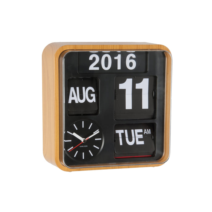 Karlsson Mini Flip Wandklok 24,5 x 24,5 cm