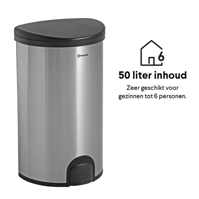 Homra Kick Me Sensor Afvalemmer 50 Liter