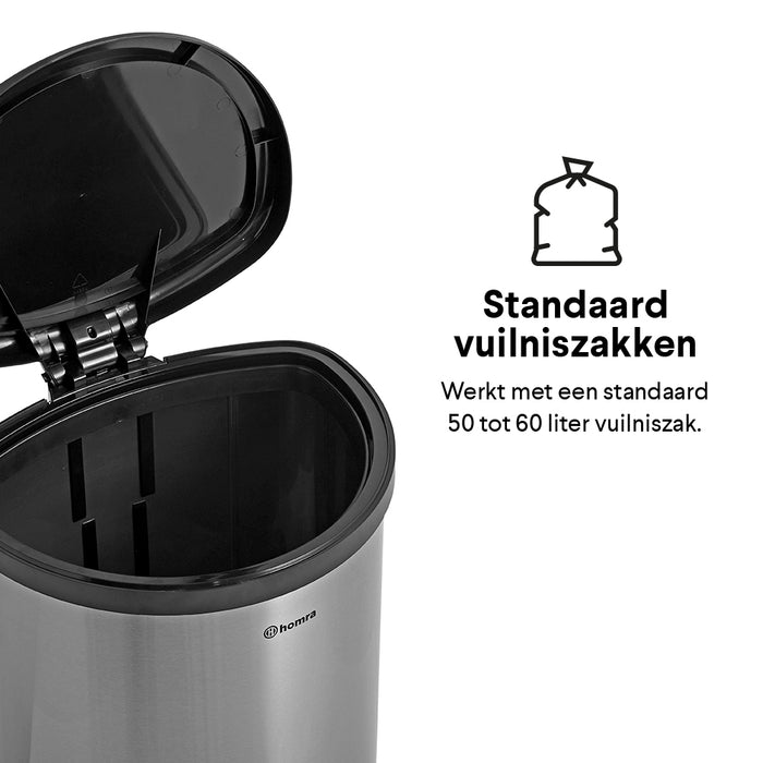 Homra Kick Me Sensor Afvalemmer 50 Liter