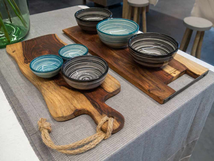 Bowls and Dishes Pure Rose Wood Serveerplank 59 x 20 cm