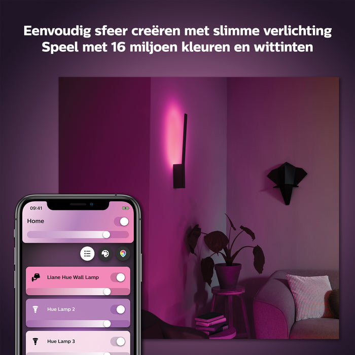Philips Hue White & Color Ambiance Liane Wandlamp