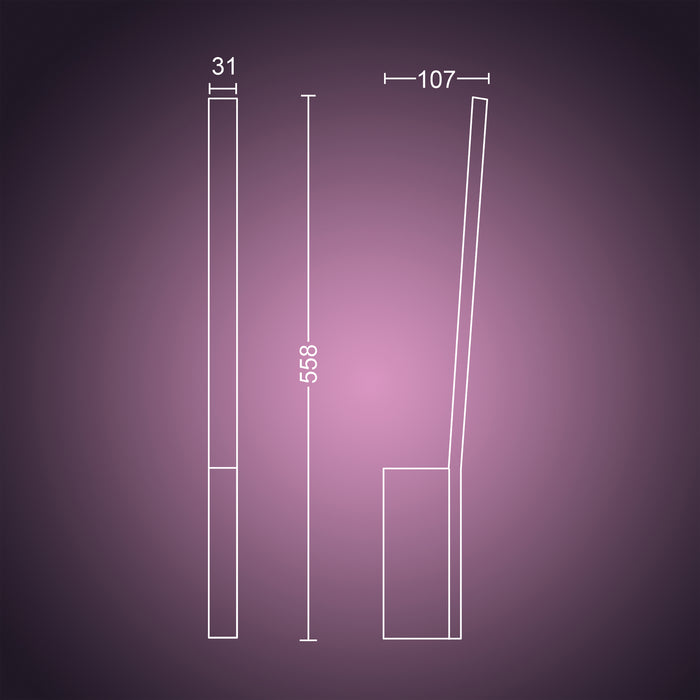 Philips Hue White & Color Ambiance Liane Wandlamp