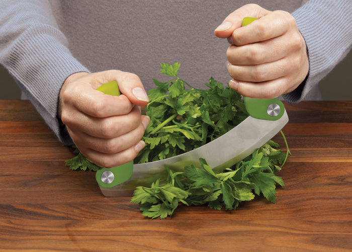 Compacte kruidenhakker|wiegemes groen - Joseph Joseph