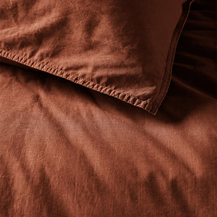 vtwonen Natural Stone Dekbedovertrek 260 x 200/220 cm - Terra